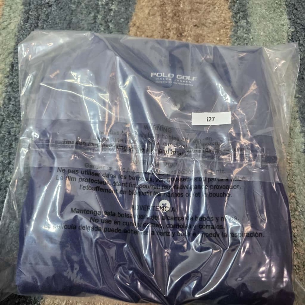 Polo Golf Ralph Lauren Vintage Polo Long Sleeve Navy Old Money Men's size XL - Picture 8 of 8
